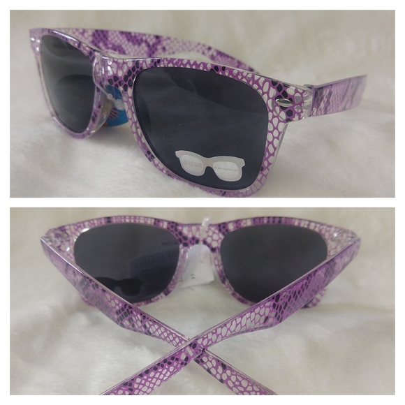 Sunglasses | Accessories | Retro Uv 40 Snake Clear Print Sunglasses ...